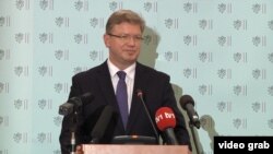 Комиссар ЕС по вопросам расширения и европейской политики соседства Штефан Фюле 