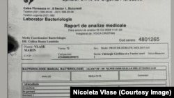 Începând din 23 septembrie 2024, când a fost dovedită pentru prima oară infectarea cu Klebsiella pneumoniae, Marin Vlase a fost testat săptămânal pentru bacterii în timp ce era la ATI. Raport din 7 octombrie 2024.