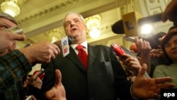 Former Prime Minister Adrian Nastase -- no fear of prosecution, for now