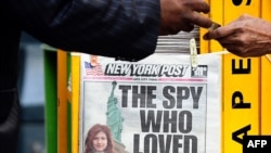 Anna Chapman on the front page of the "New York Post" on June 30.