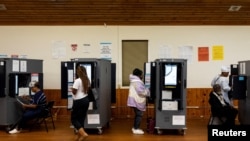 په امریکا کې د روانو ولسمشریزو ټاکنو له بهیره یو انځور