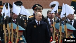 Ruski predsjednik Vladimir Putin na obilježavanju 79. godišnjice poraza nacističke Njemačke u Drugom svjetskom ratu, Moskva, 9. maj 2024.