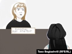 მოსამართლე ლელა მარიდაშვილი ხატია ვიბლიანს შენიშვნას აძლევს, 17 სექტემბერი, 2025 წელი