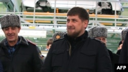 Рамзан Кадыров на открытии "очередного завода"