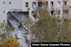 Urmările exploziei cauzate de explozia din cartierul Rahova, București, 17 octombrie 2025.