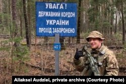 Аляксей Аўдзей падчас выкананьня баявой задачы, фота з прыватнага архіву