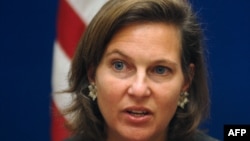 Пресс-секретарь Госдепартамента США Виктория Нуланд 