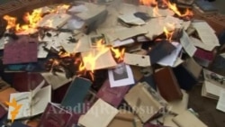 Azerbaijani Writer's Books Burned In Ganca