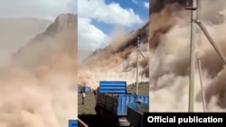 Көчкү жүргөн жер. Жумгал. 2020-жылдын 14-сентябры.