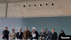 نمایی از نشست «جبهه مردمی نیروهای انقلاب اسلامی» در روز پنجشنبه. 