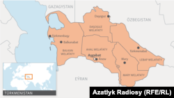 Карта Туркменистана 