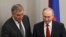 Russia -- Russian State Duma Chairman Vyacheslav Volodin (L) and Russia's President Vladimir Putin