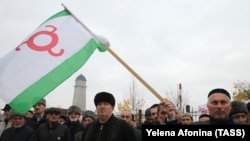 Жители Ингушетии протестуют против соглашения о границе с Чечней, 31 октября 2018