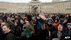 Sankt-Peterburgta qabarcılıqqa qarşı miting, 26 mart 2017 senesi