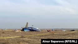 Разбившийся борт компании AZAL.