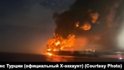 Incendiu la bordul petrolierului KAIROS în Marea Neagră, 28 noiembrie 2025.