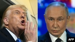 د امريکا ولسمشر ډانلډ ټرمپ او د روسيې ولسمشر ولاديمير پوتين: انځور ارشيف
