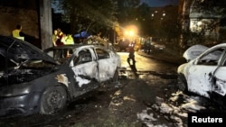 Urmările unui atac cu drone rusești în Harkov, Ucraina, pe 5 iunie