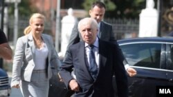 Архивска фотографија - посредникот на ОН во спорот за името Метју Нимиц во Скопје, јули, 2017.