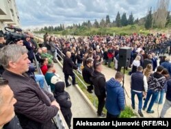 Protesta në Ulqin të Malit të Zi.