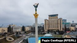 Майдан Незалежнасьці ў Кіеве. Ілюстрацыйнае фота