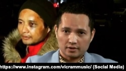 Скриншот с видео, где Викрам Рузахунов рассказывает о пережитых в Казахстане пытках. 