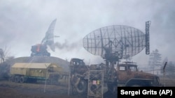 მარიუპოლის საჰაერო დაცვის ბაზა რუსეთის თავდასხმის შემდეგ. 24 თებერვალი