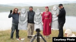 Фильмны төшерү вакытында. Сулдан икенче Рияз Исхаков