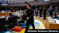 Liderul ucrainean Volodimir Zelenski, la Consiliul European 