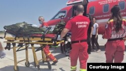 Imagine publicată pe rețelele sociale de Alina – sora pacientei – din ziua transferului, 23 iulie.