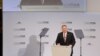 Sekretari amerikan i Shtetit, Mike Pompeo gjatë fjalimit të tij në Konferencën e Sigurisë në Mynih. 