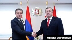 Հայաստանի և Վրաստանի վարչապետների հանդիպումը Թբիլիսիում, 23-ը փետրվարի, 2017թ․