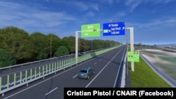 Autostrada Unirii (A8) porțiunea Târgu Frumos - Leţcani (ilustrație generată de CNAIR).