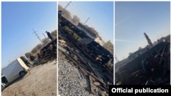 Талкаланган, мыйзамсыз сатылган делген вагондор. Финансы полициясы тараткан сүрөт.