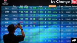 Panoul bursei din Jakarta, Indonesia, arăta joi dimineața o revenire spectaculoasă după zile de cădere cauzată de tarifele lui Trump.