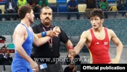 Архивдик сүрөт. Алибек Осмонов Ислам Шериктештиги оюндарында. 20-май, 2017-ж. Баку, Азербайжан.