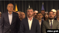 „ლელოს“ ლიდერები: ბადრი ჯაფარიძე (მარცხნივ), ირაკლი კუპრაძე (შუაში) და თაზო დათუნაშვილი