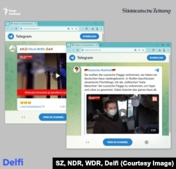 Москвадагы Социалдык дизайн агенттигине байланышы бар дезинформация өнөктүгүндө социалдык медиага жарыяланган фейк маалыматтар.