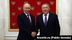 Vladimir Putin və Nursultan Nazarbayev