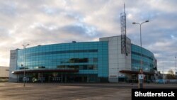 Рига шаарындагы хоккей стадиону. Латвия. 