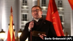 Kreu i VMRO-DPMNE-së, Hristijan Mickoski. Fotografi nga arkivi. 