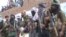 Video grab of a recent gathering of a breakaway Taliban faction in western Afghanistan.
