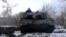 Ukraine - a German-made Leopard 1A5 tank near Pokrovsk - screen grab