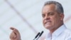 Liderul Partidului Democrat din Moldova, Vladimir Plahotniuc, ține un discurs la un miting la Chișinău, 9 iunie 2019