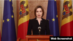 Претседателката на Молдавија, Маја Санду, изјави дека Русија вложува стотици милиони евра за да купи гласови пред изборите.
Фото: 21 септември 2025 година.
