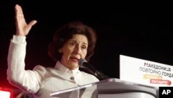 Kandidatja për presidente të Maqedonisë së Veriut nga radhët e VMRO DPMNE-së, Gordana Silanovska-Davkova.