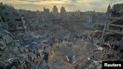 Газадагы Жабалия качкындар лагеринин аймагы. 31-октябрь, 2023-жыл.