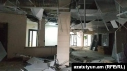 Արցախ - Հրթիռակոծության հետևանքները Ստեփանակերտի ծննդատանը, հոկտեմբեր, 2020թ․