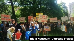 Protest pristalica i članova LGBT populacije u Sarajevu 2017. 