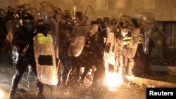 საპროტესტო აქცია პარლამენტთან, 7 მარტი, 2023 წელი